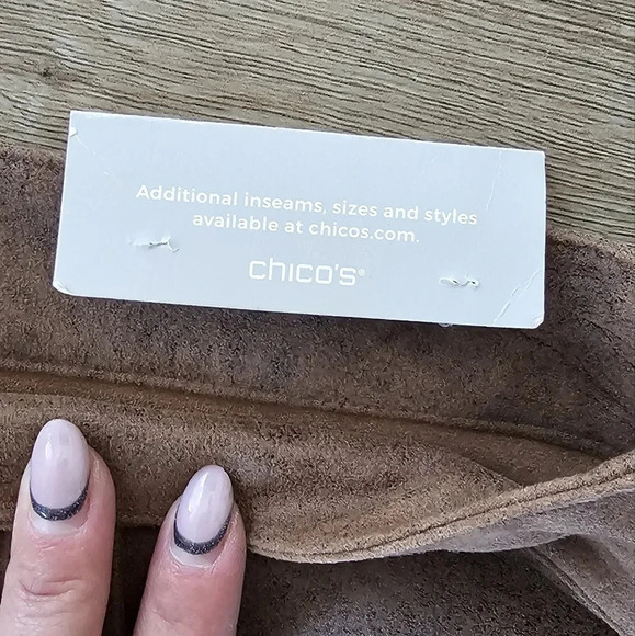 - Chico's Suede Slim Leg Pants - 12s / 2s - Picture 7 of 13